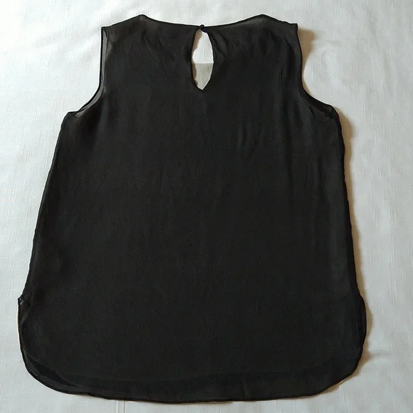 Vince black silk tank top - Picture 6 of 11